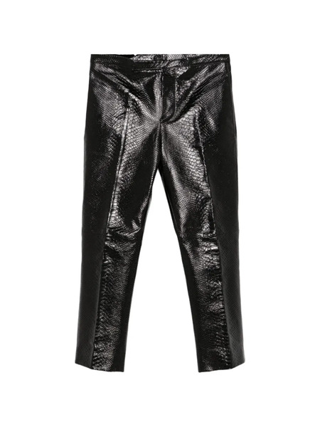  Sapio Python-print Trousers - Black 
