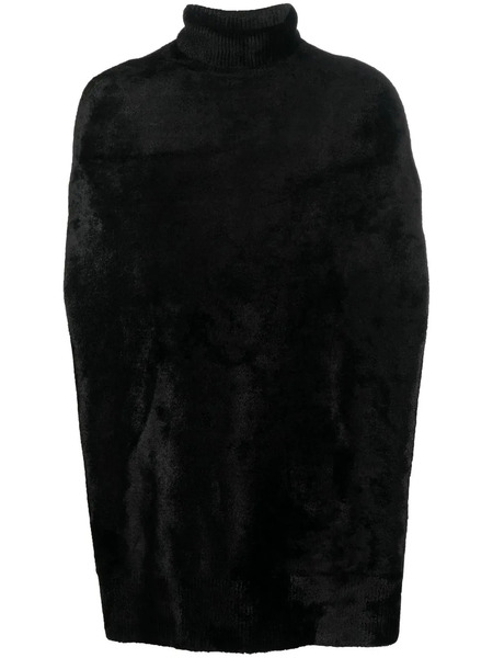  Sapio Roll-neck Draped Jumper - Black 