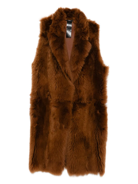 Sapio Sleeveless Brushed Waistcoat - Brown 
