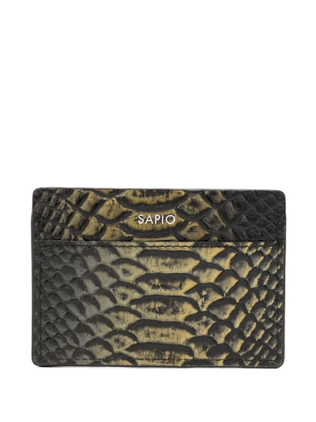  Sapio Snake-effect Card Holder - Yellow 