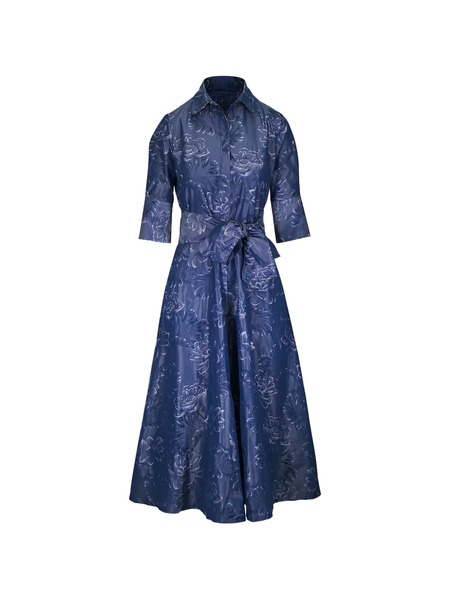  Sara Roka Floral-pattern Dress - Blue 