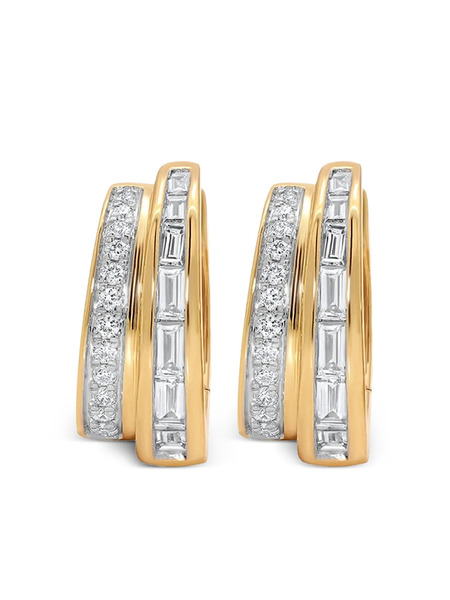  Sara Weinstock 18k Yellow Gold Papua Diamond Earrings 