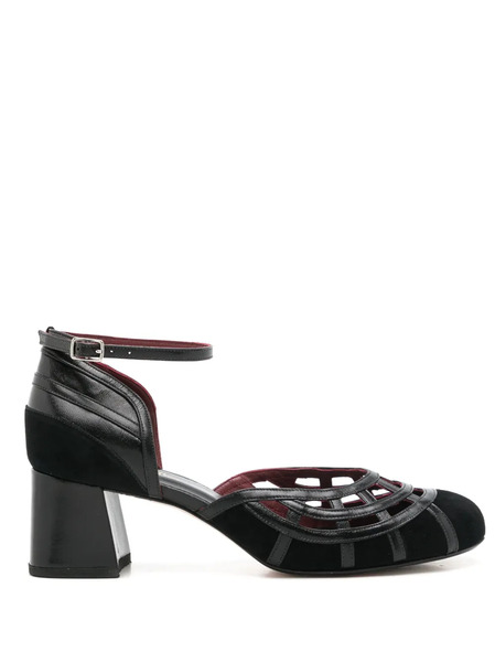  Sarah Chofakian Abbie Leather Pumps - Black 
