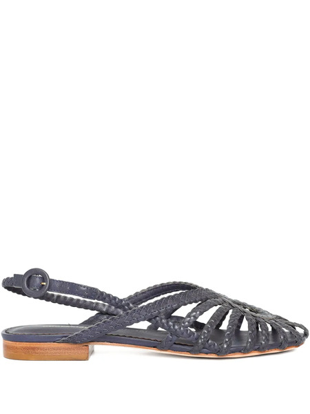  Sarah Chofakian Braided Nudo Slides - Blue 