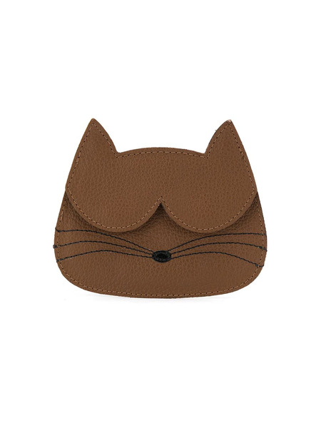  Sarah Chofakian Cat Cardholder - Brown 