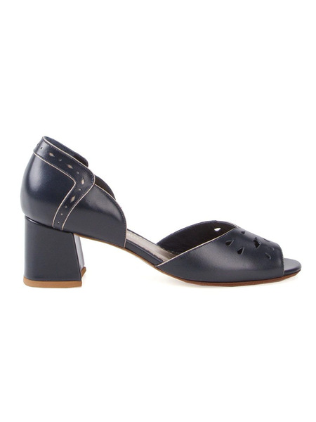  Sarah Chofakian Chunky Heel Sandals - Blue 