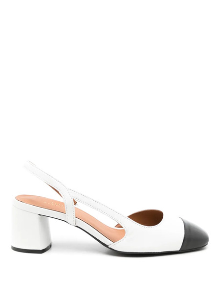  Sarah Chofakian Coucou 65mm Slingback Pumps - White 