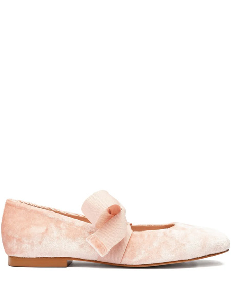  Sarah Chofakian Gris Bow-embellishment Ballet Flats - Pink 