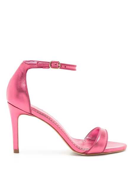  Sarah Chofakian Joy Metallic 95mm Sandals - Pink 