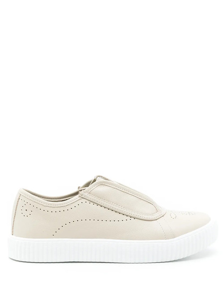  Sarah Chofakian Kerby Leather Sneakers - Neutrals 