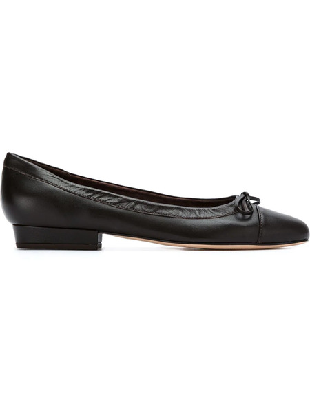  Sarah Chofakian Leather Ballerinas - Black 