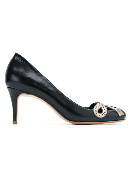  Sarah Chofakian Leather Pumps - Blue 