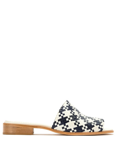 Sarah Chofakian Leather Sandals - Blue 