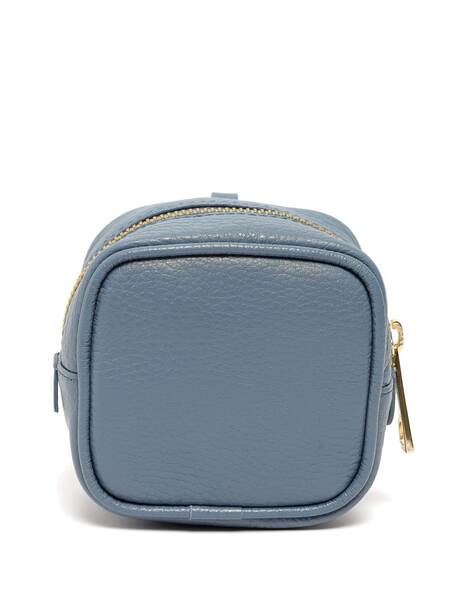  Sarah Chofakian Logo-print Leather Wallet - Blue 