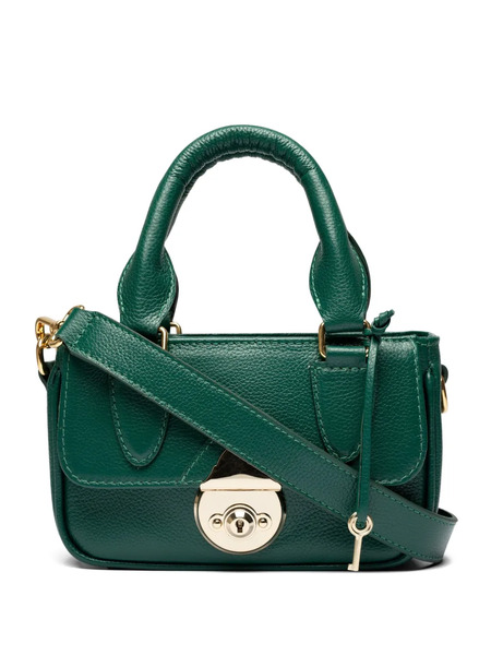  Sarah Chofakian Mini Sarah Textured Leather Tote Bag - Green 
