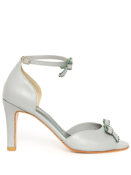  Sarah Chofakian 75mm Indor Sandals - Grey 