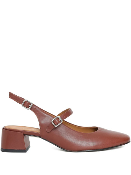  Sarah Chofakian 35mm Jim Pumps - Brown 