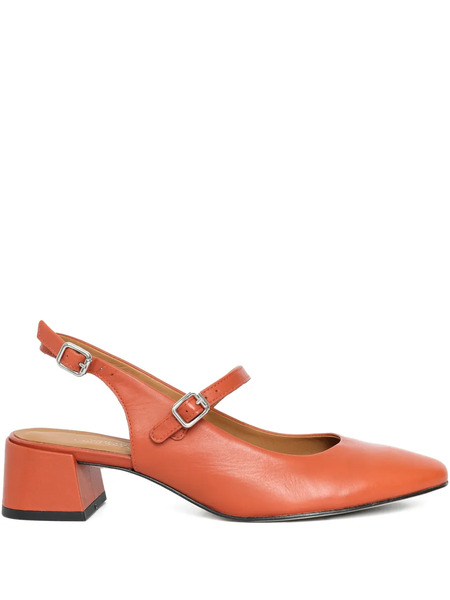  Sarah Chofakian 35mm Jim Pumps - Orange 