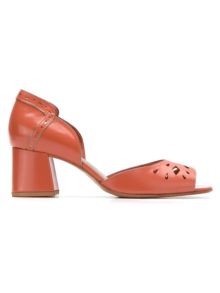  Sarah Chofakian 40mm Leather Pumps - Brown 