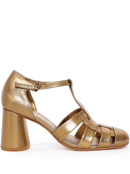  Sarah Chofakian 65mm Nouvel Pumps - Gold 