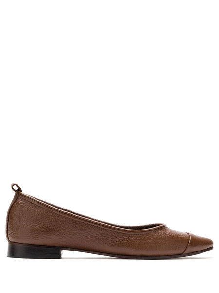  Sarah Chofakian Nuage Leather Ballerinas - Brown 