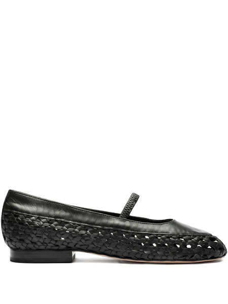  Sarah Chofakian Pritzker Woven Ballet Flats - Black 