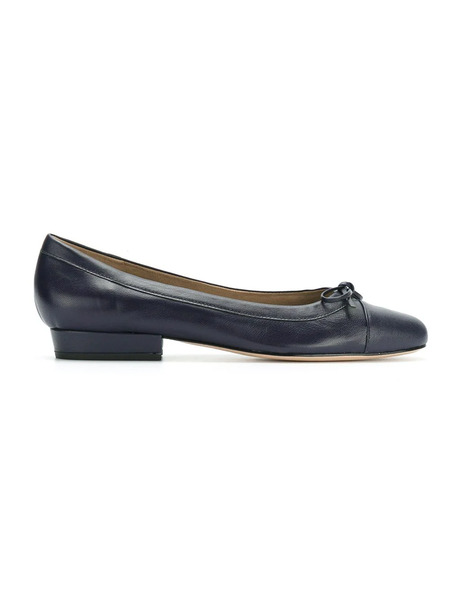  Sarah Chofakian Round Toe Ballerinas - Blue 