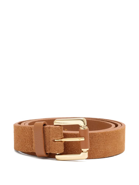  Sarah Chofakian Strata Suede Belt - Neutrals 