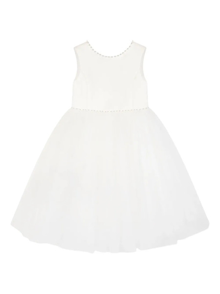  Sarah Louise Faux-pearl Embellished Dress - White 