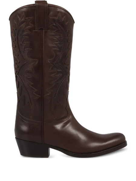  Sartore Embroidered Cowboy Boots - Brown 