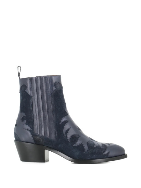  Sartore Flame-appliqué Boots - Blue 