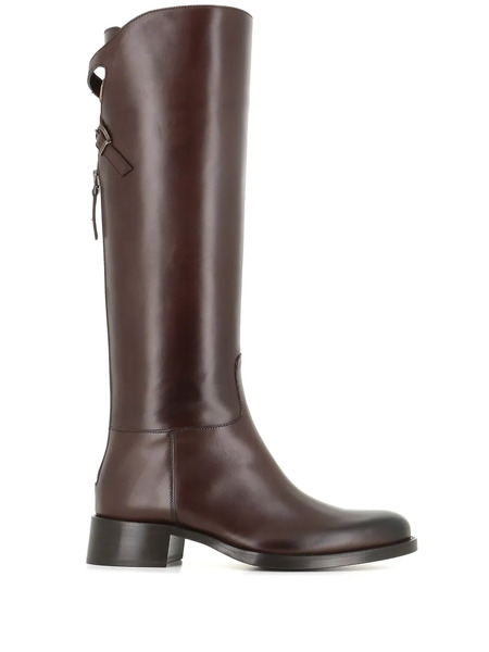  Sartore Leather Riding Boots - Brown 