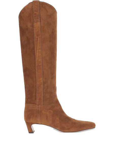  Sartore 30mm Knee-high Suede-leather Boots - Brown 