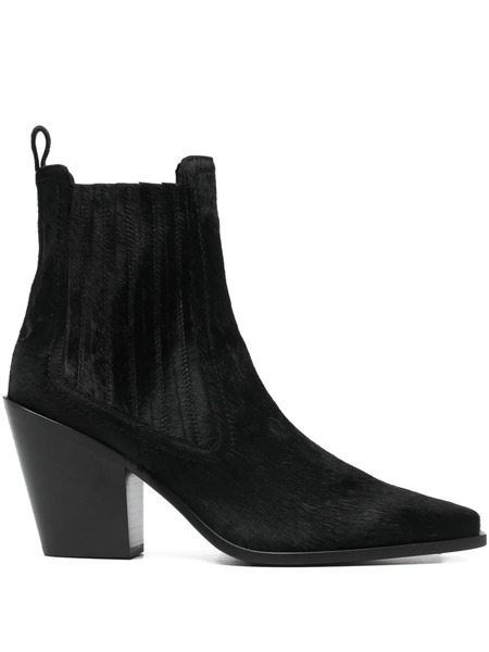  Sartore Pull-on Block-heel Boots - Black 