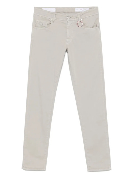  Sartoria Tramarossa Logo-patch Trousers - Grey 