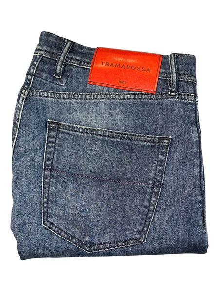  Sartoria Tramarossa Loop-detailed Denim Shorts - Blue 