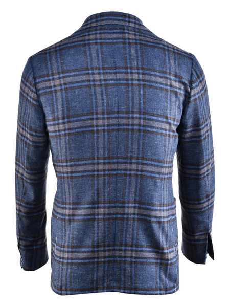  Sartorio Napoli Plaid-pattern Blazer - Blue 