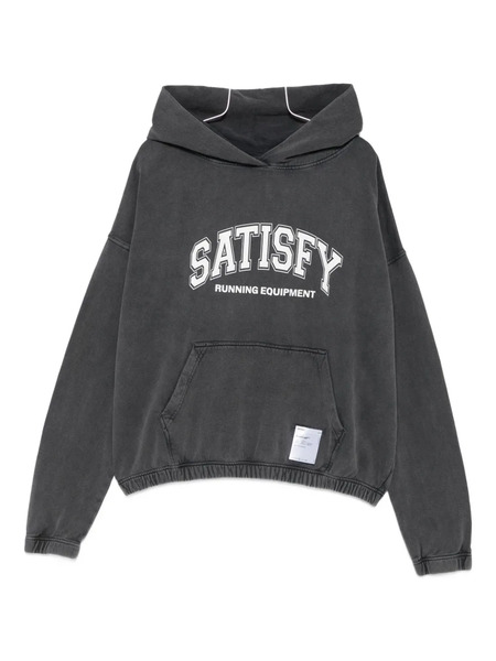  Satisfy Arched-logo Hoodie - Grey 
