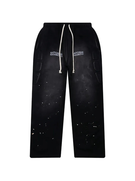  Satoshi Nakamoto Padded-detail Sweatpants - Black 