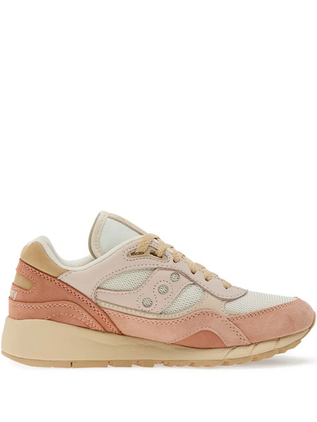 Saucony Shadow 6000 Suede-panelled Sneakers - Pink 