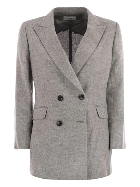  Saulina Anita Double-breasted Blazer - Grey 