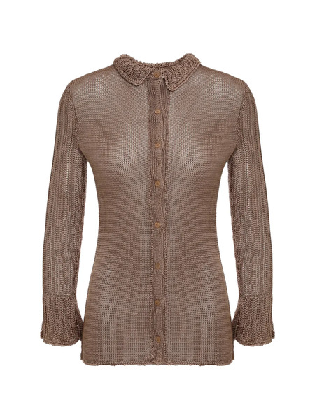  Savannah Morrow Button-up Cardigan - Brown 