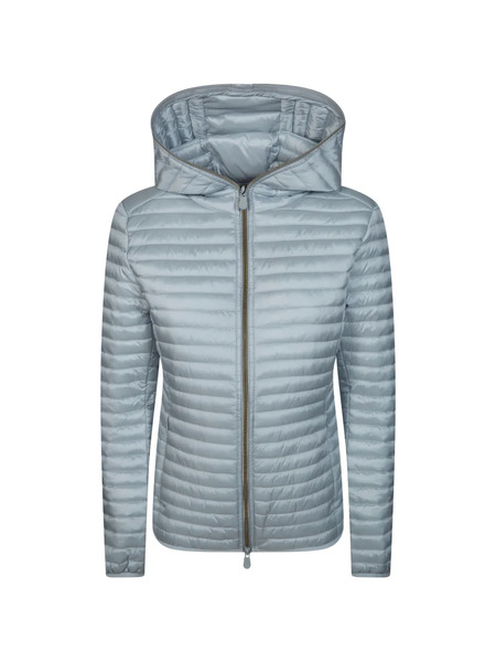  Save The Duck Hooded Quilted Jacket - Blue 