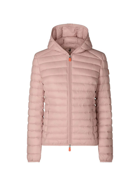  Save The Duck Hooded Quilted Jacket - Pink 