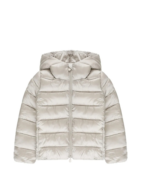  Save The Duck Kids Bibi Hooded Zip Puffer Jacket - Neutrals 