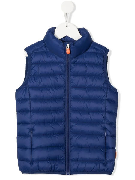  Save The Duck Kids High-neck Padded Gilet - Blue 