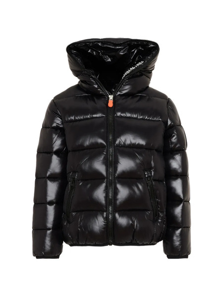  Save The Duck Kids Hooded Padded Jacket - Black 