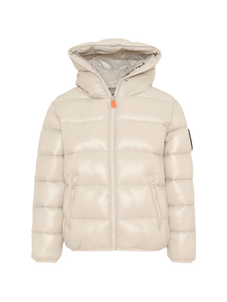  Save The Duck Kids Hooded Puffer Jacket - Neutrals 