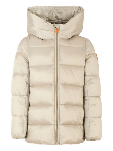  Save The Duck Kids Hooded Quilted Jacket - Neutrals 