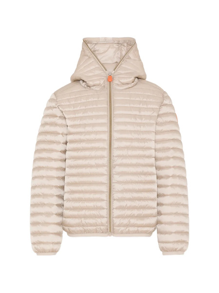  Save The Duck Kids Hooded Quilted Jacket - Neutrals 